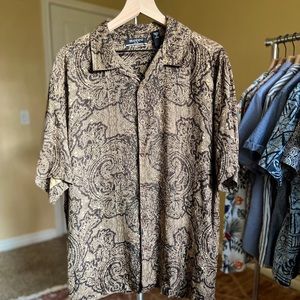 Vintage Silk Print Shirt